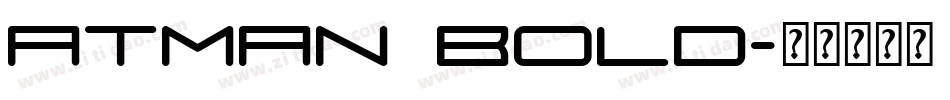 Atman Bold字体转换